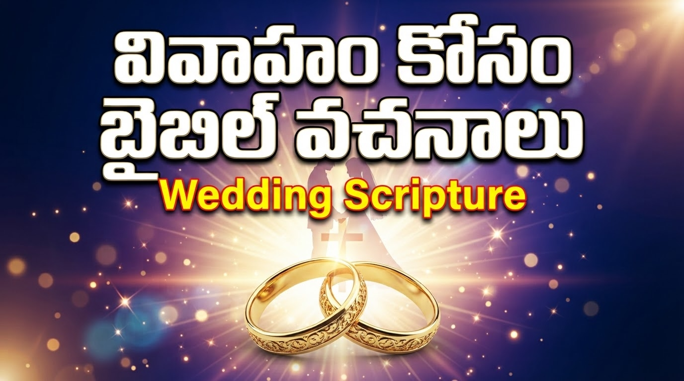 Telugu wedding Bible verses